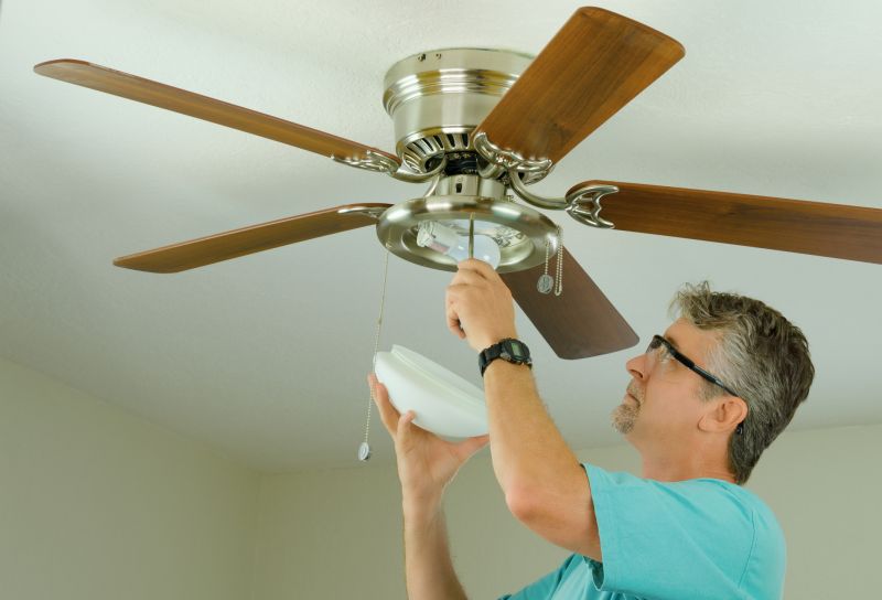 Ceiling Fan And Light Fixture Installation By A Handyman