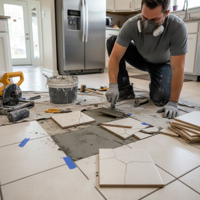 Tile Repair And Replacement For Floors And Backsplashes